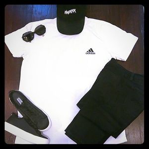 Women's ADIDAS T-Shirt, White, Short sleeve, New